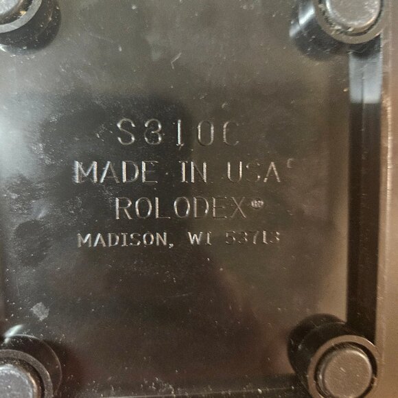 Vintage Rolodex S310C Covered Address Telephone Index Card File Petite Dividers - Picture 10 of 12